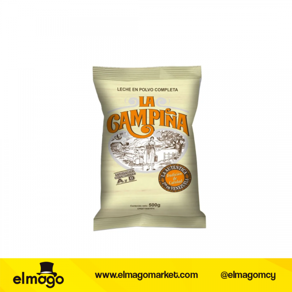 Leche Completa Campiña 500Gr