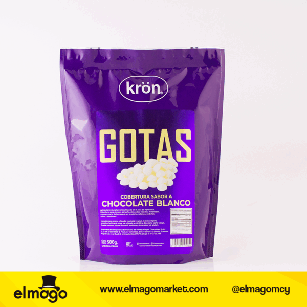 Kron Gotas Cobertura Blanca de 500Gr