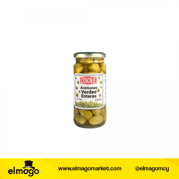 Aceituna Verde Entera Osole 240Gr