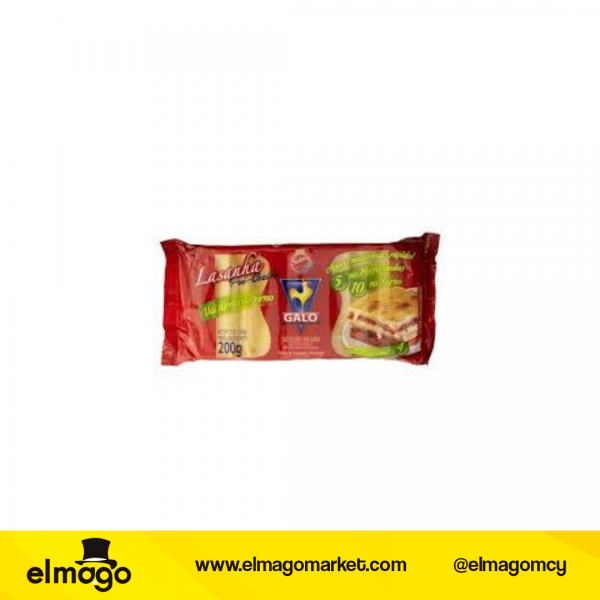 Pasta P/Pasticho Galo 200Gr