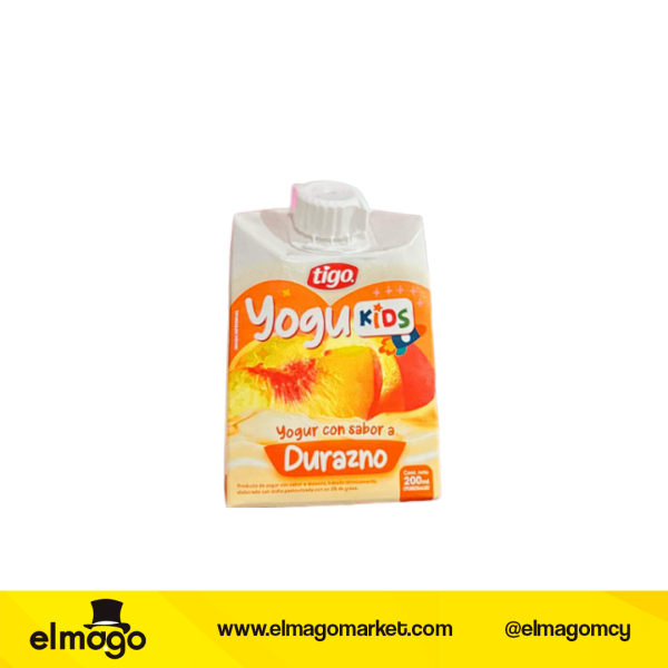 Yogurt Kids Durazno Tigo 200Ml